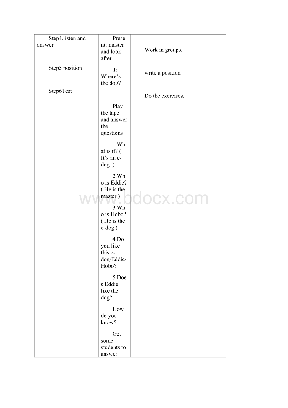 牛津译林版七年级英语上册Unit1 教案文档格式.docx_第3页