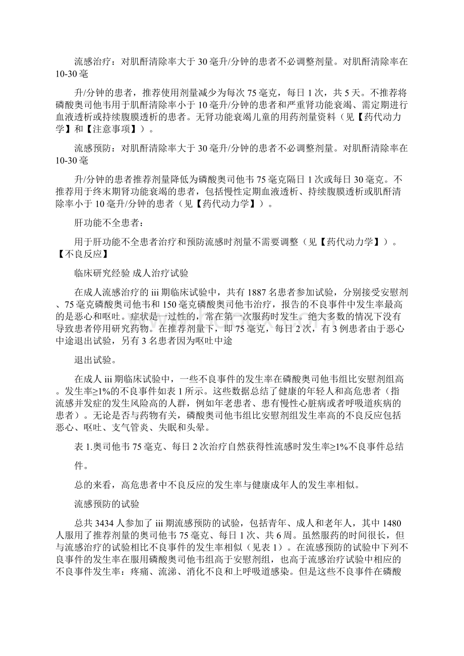 奥司他韦说明书Word文档下载推荐.docx_第2页