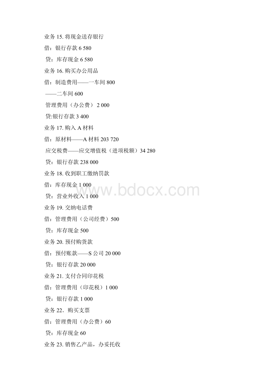 制造业实训会计分录指导Word文档格式.docx_第3页