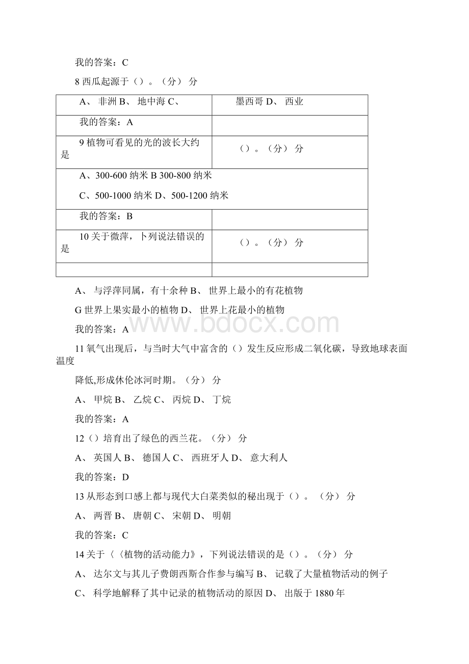 舌尖上的植物学网课答案最新.docx_第2页