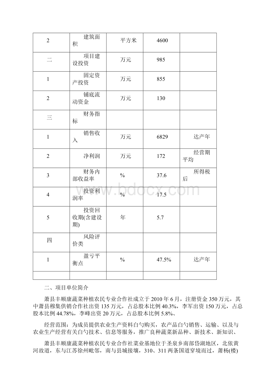 精选审批稿绿色蔬菜加工配送项目可行性研究报告Word格式.docx_第3页