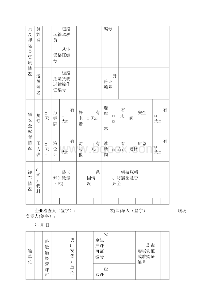 危化品车辆出入登记表131页1文档格式.docx_第2页