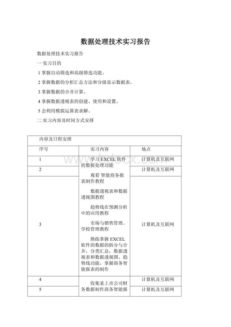 数据处理技术实习报告Word下载.docx_第1页