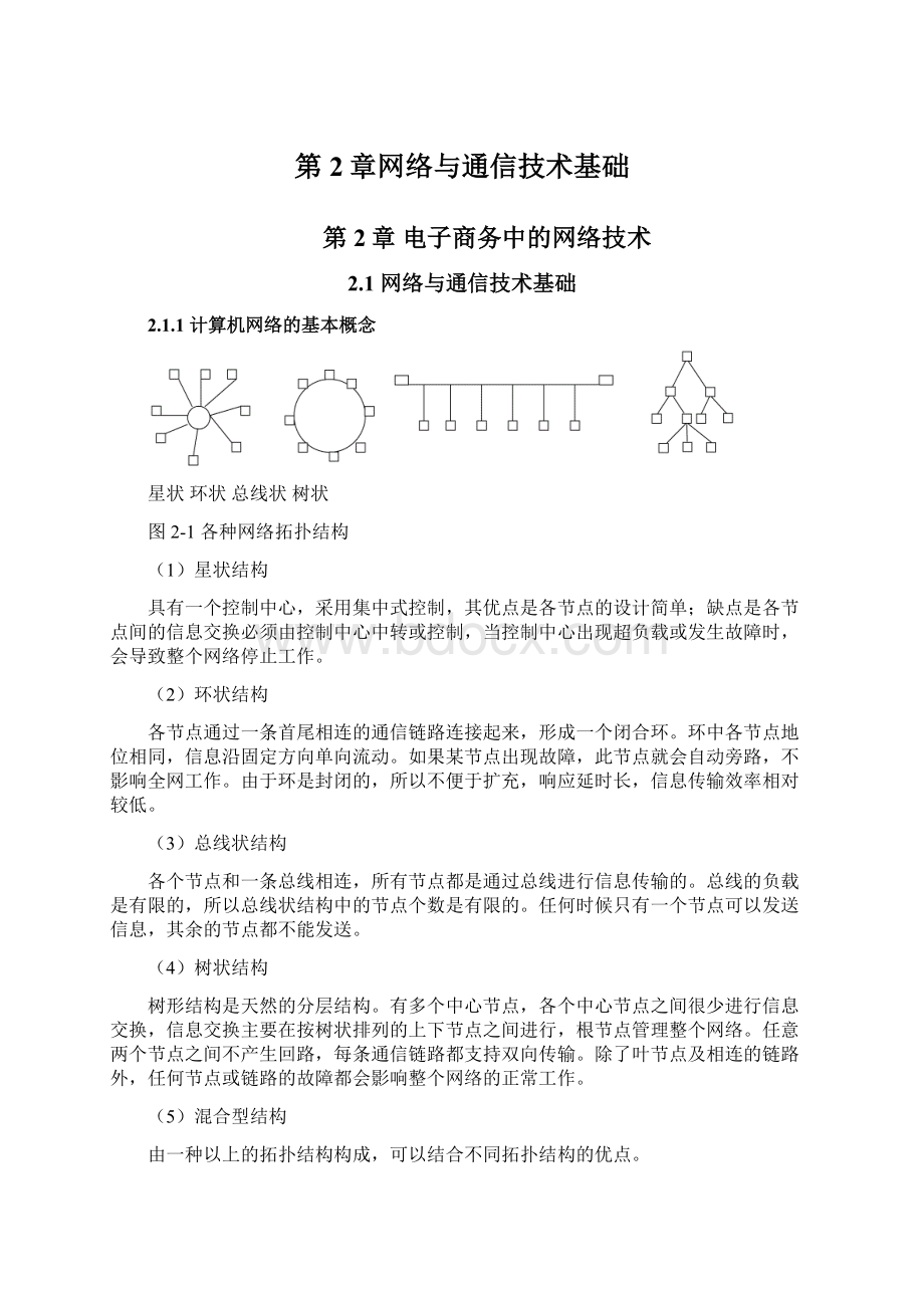 第2章网络与通信技术基础Word格式.docx