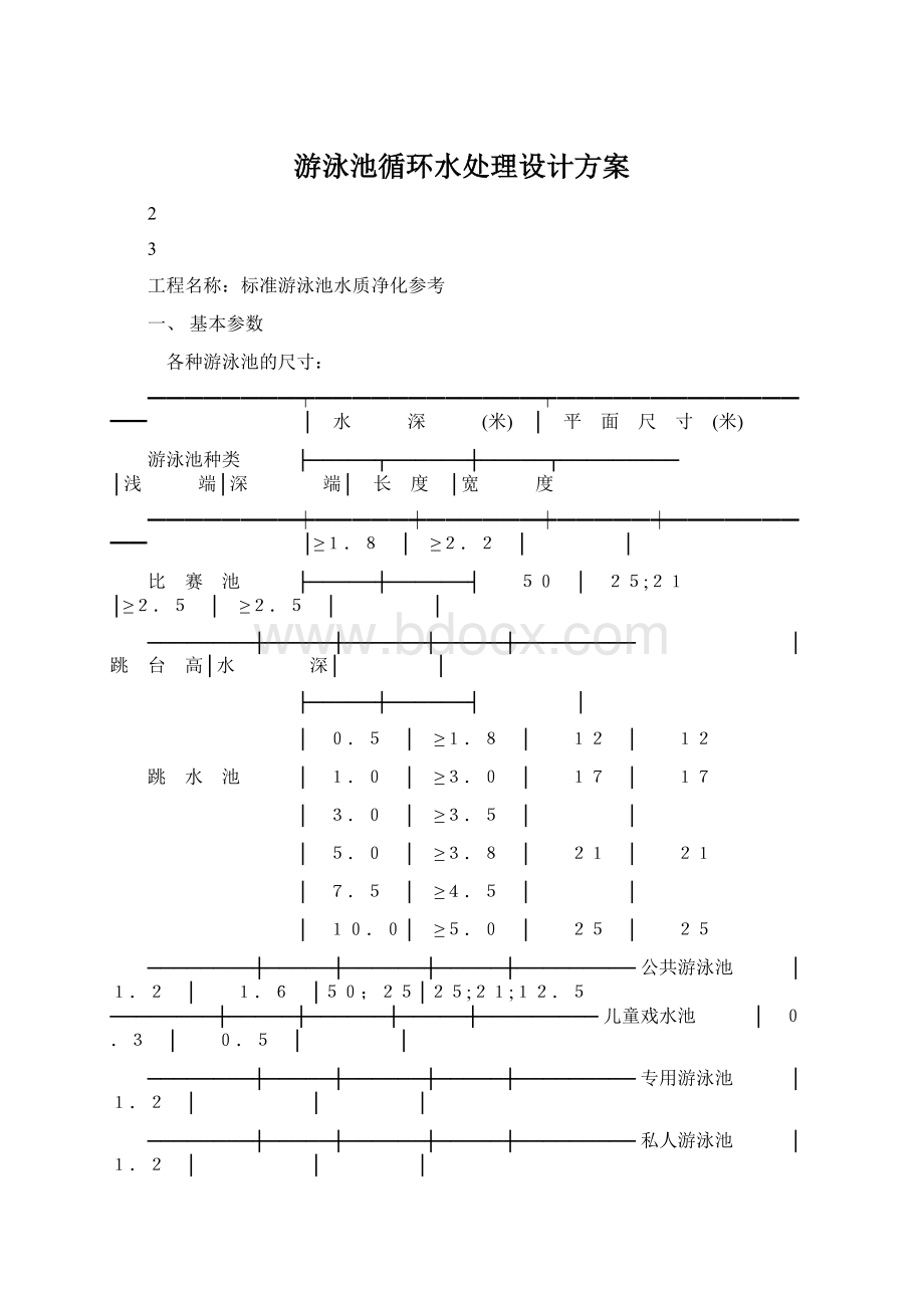 游泳池循环水处理设计方案Word格式文档下载.docx