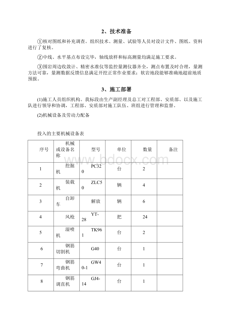 隧道三级围岩全断面开挖施工方案.docx_第2页