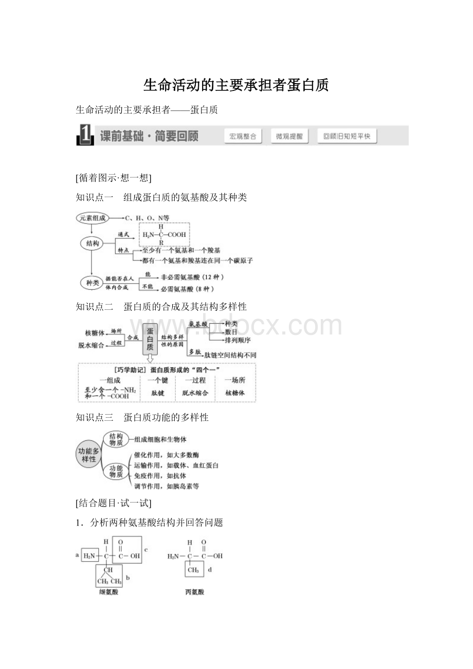 生命活动的主要承担者蛋白质.docx_第1页