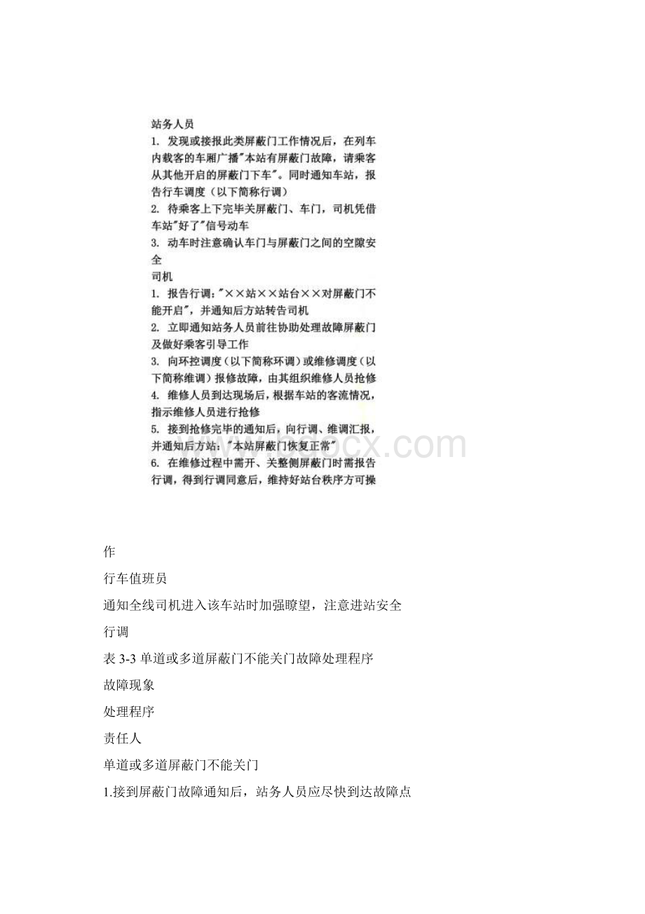 屏蔽门系统故障处理程序.docx_第3页