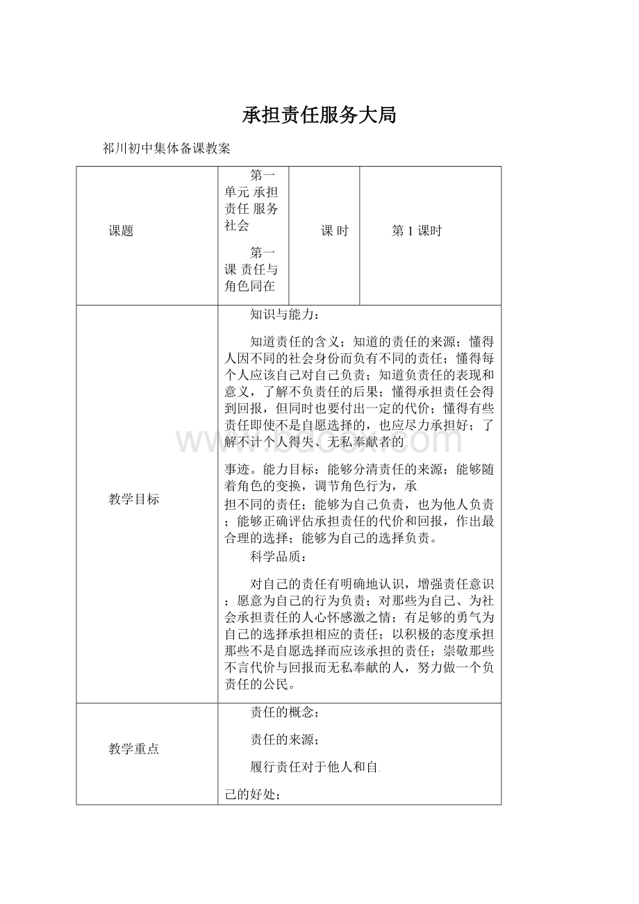 承担责任服务大局Word文件下载.docx