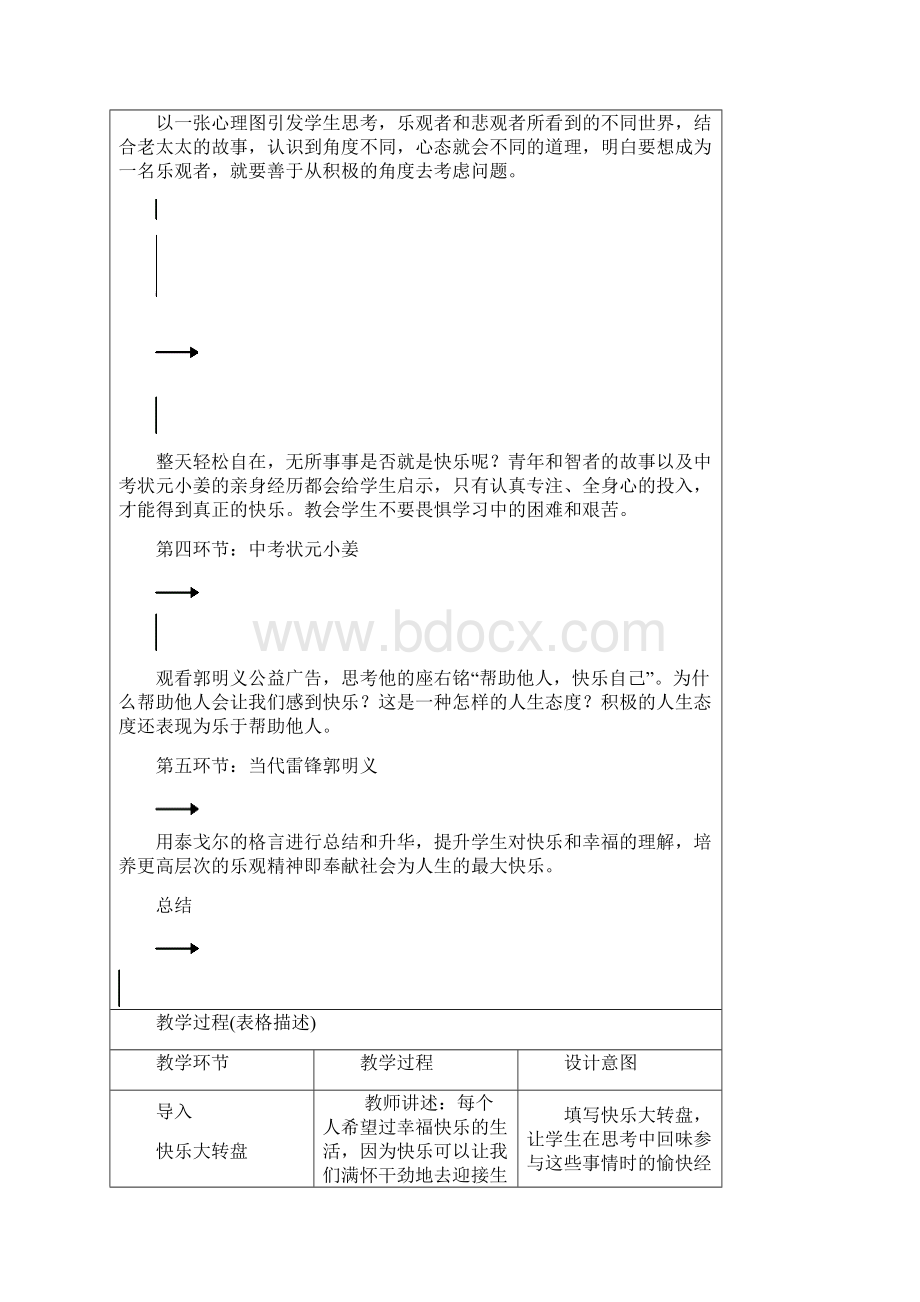 最新北师大版道德与法治七年级下册23《积极看待事物》教案doc文档格式.docx_第3页