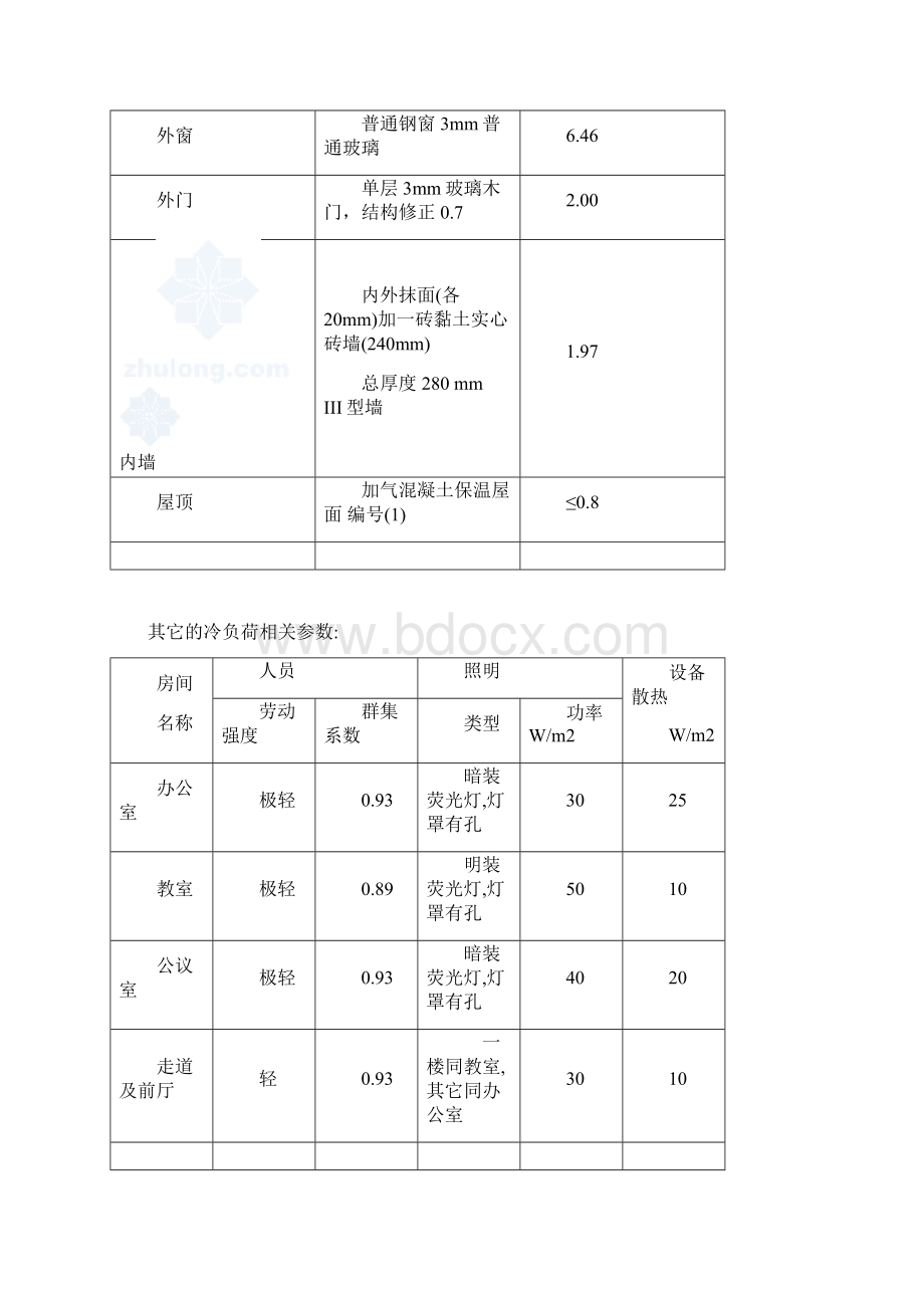 办公楼空调制冷设计计算文档格式.docx_第3页