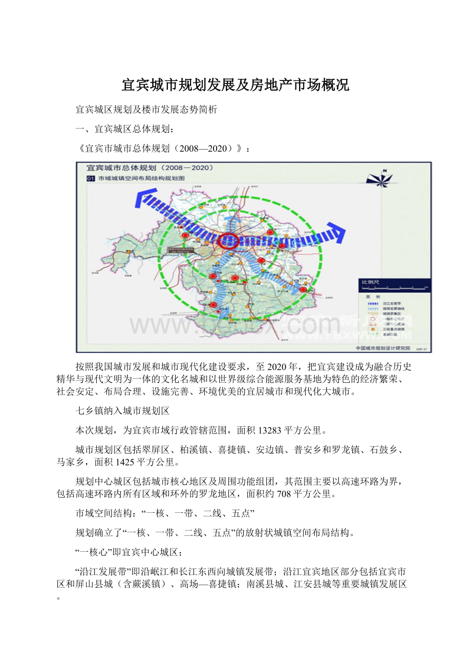 宜宾城市规划发展及房地产市场概况Word下载.docx