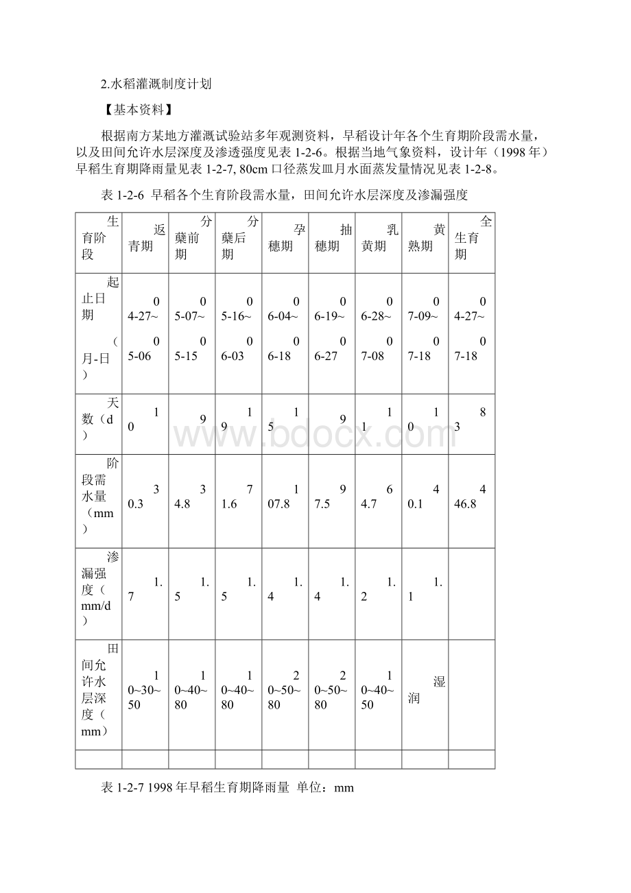 农田水利学作业题解析.docx_第2页