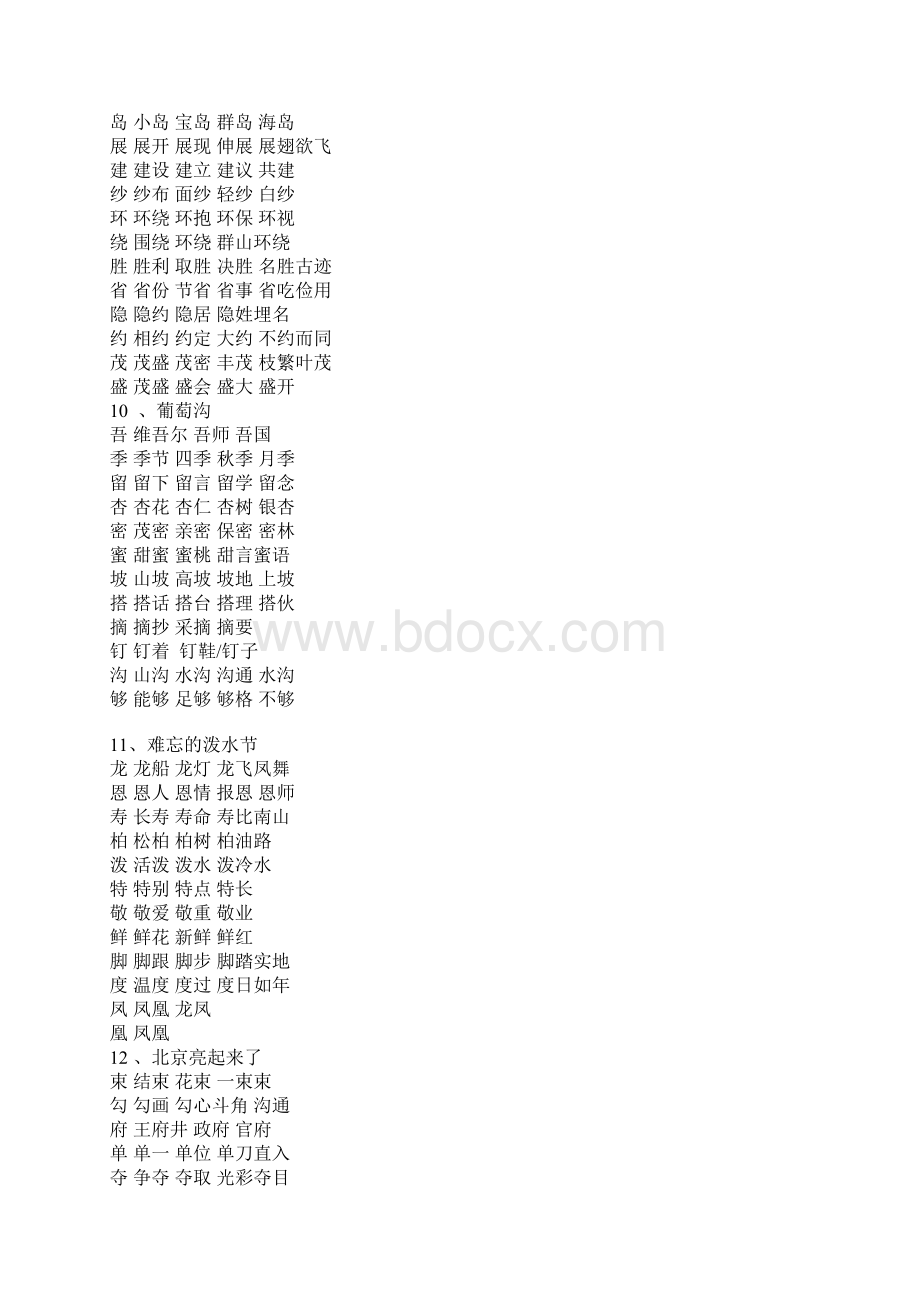 二年级语文下册生字组词复习资料文档格式.docx_第3页