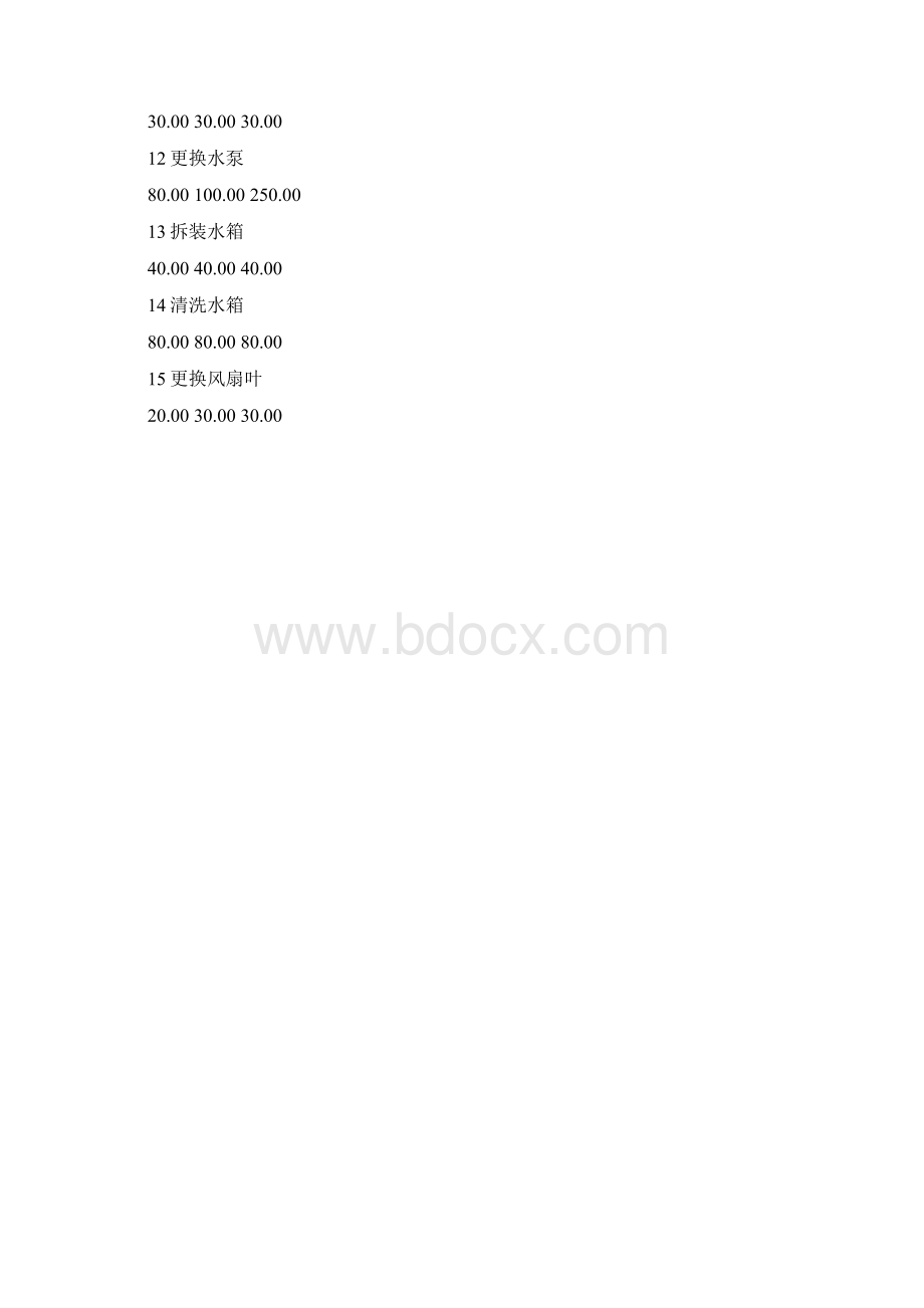 维修工时价格表.docx_第2页