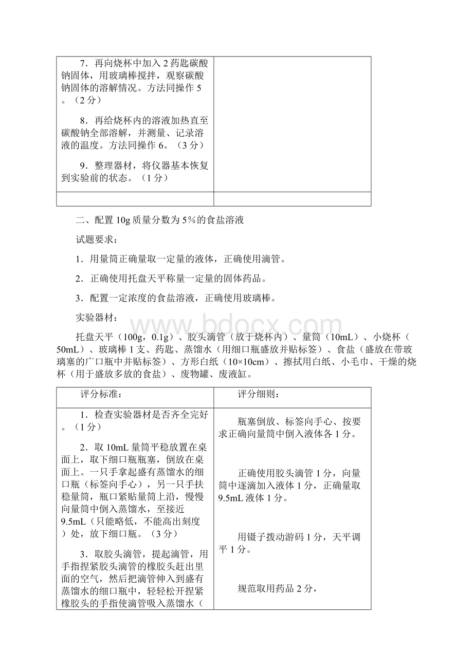 河北省中考理化实验操作考试试题及评分细则.docx_第3页