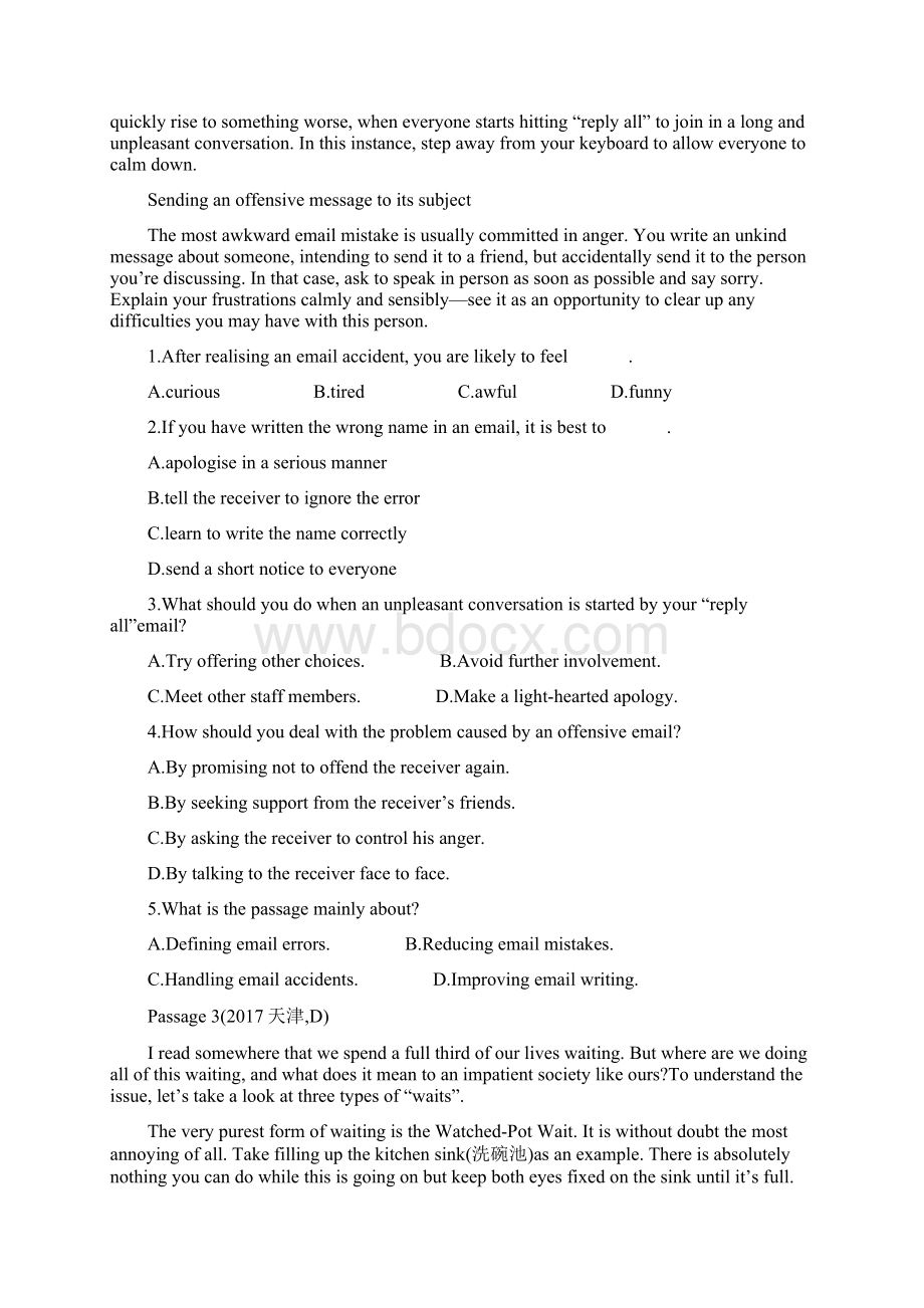 新题型高考英语 03阅读理解专练 说明文8篇.docx_第3页