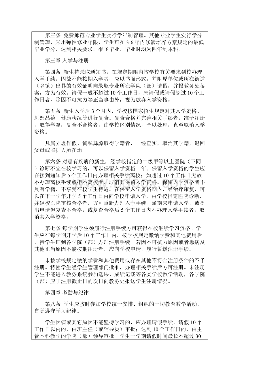 西南大学本科学生学籍管理办法.docx_第2页