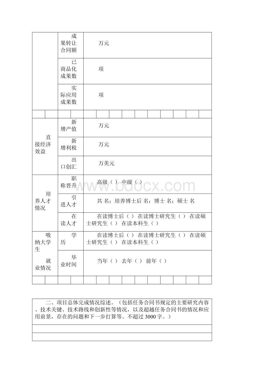 广安市科技创新项目验收及绩效评价报告模板.docx_第3页