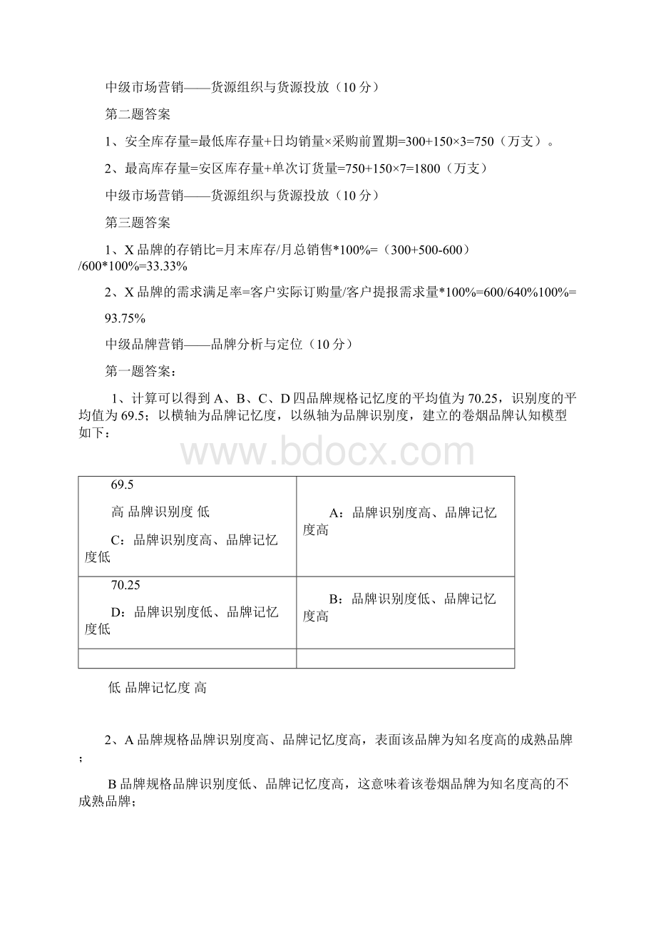 新版营销员中级技能答案.docx_第2页