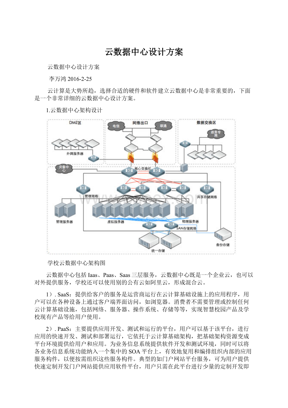 云数据中心设计方案.docx_第1页