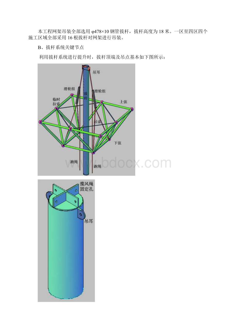 网架拔杆吊装施工组织设计.docx_第3页