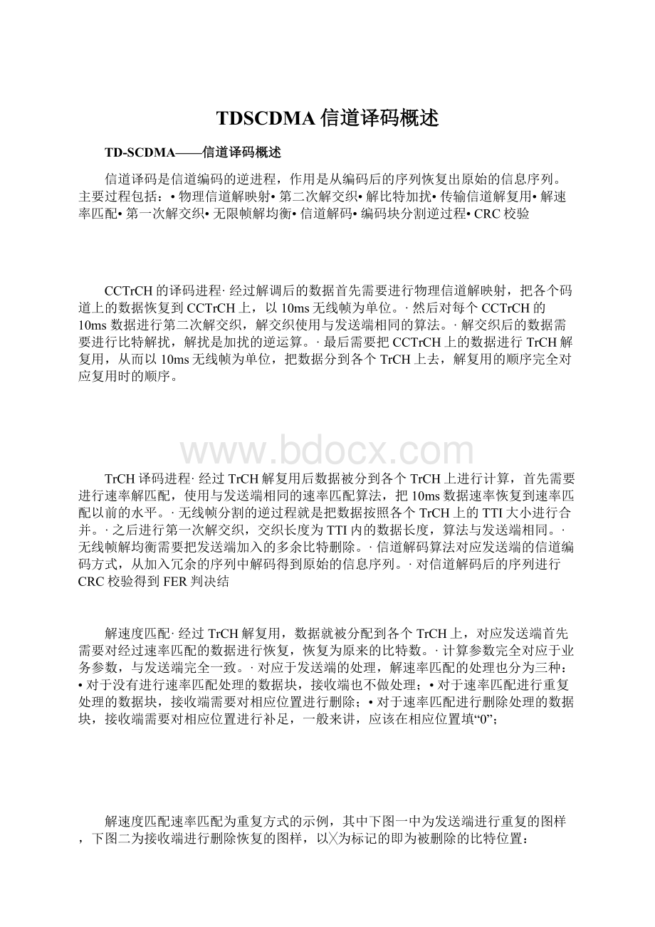 TDSCDMA信道译码概述.docx_第1页