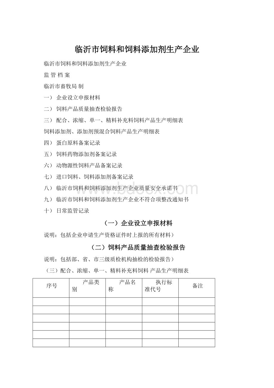 临沂市饲料和饲料添加剂生产企业.docx