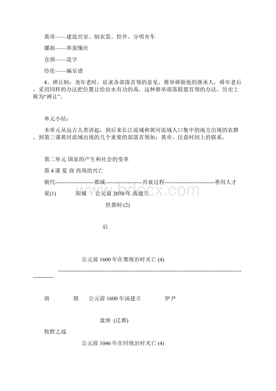 七年级历史上册知识点总结文档格式.docx_第3页