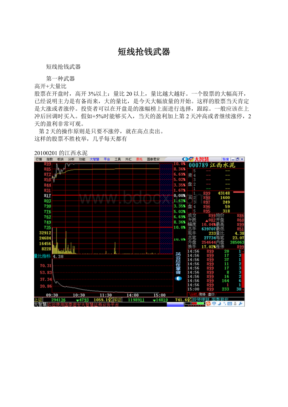 短线抢钱武器Word下载.docx