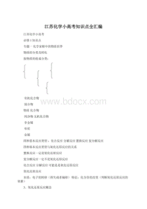 江苏化学小高考知识点全汇编Word格式.docx