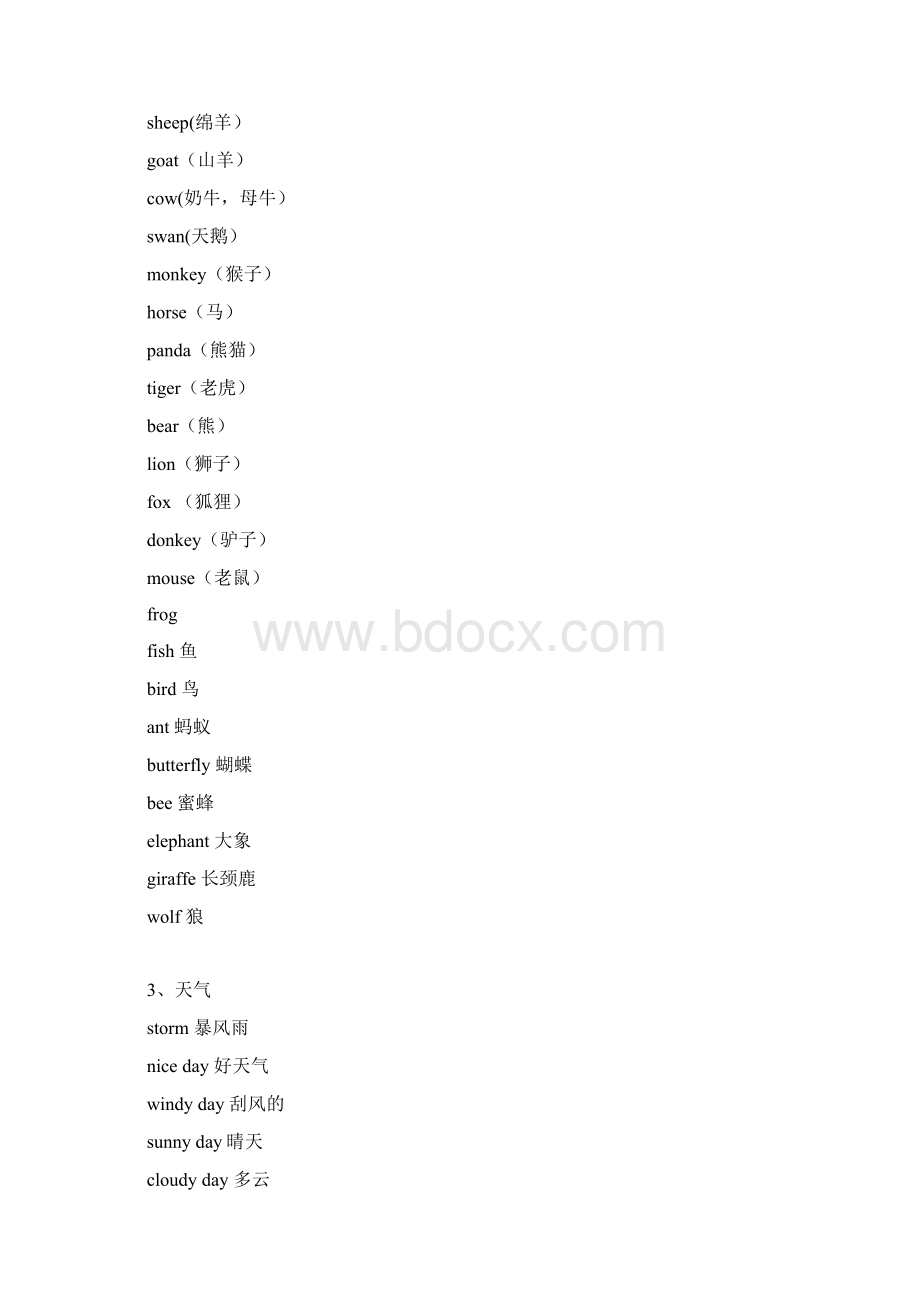 希望之星看图说话常用词汇分类整理Word文档格式.docx_第2页