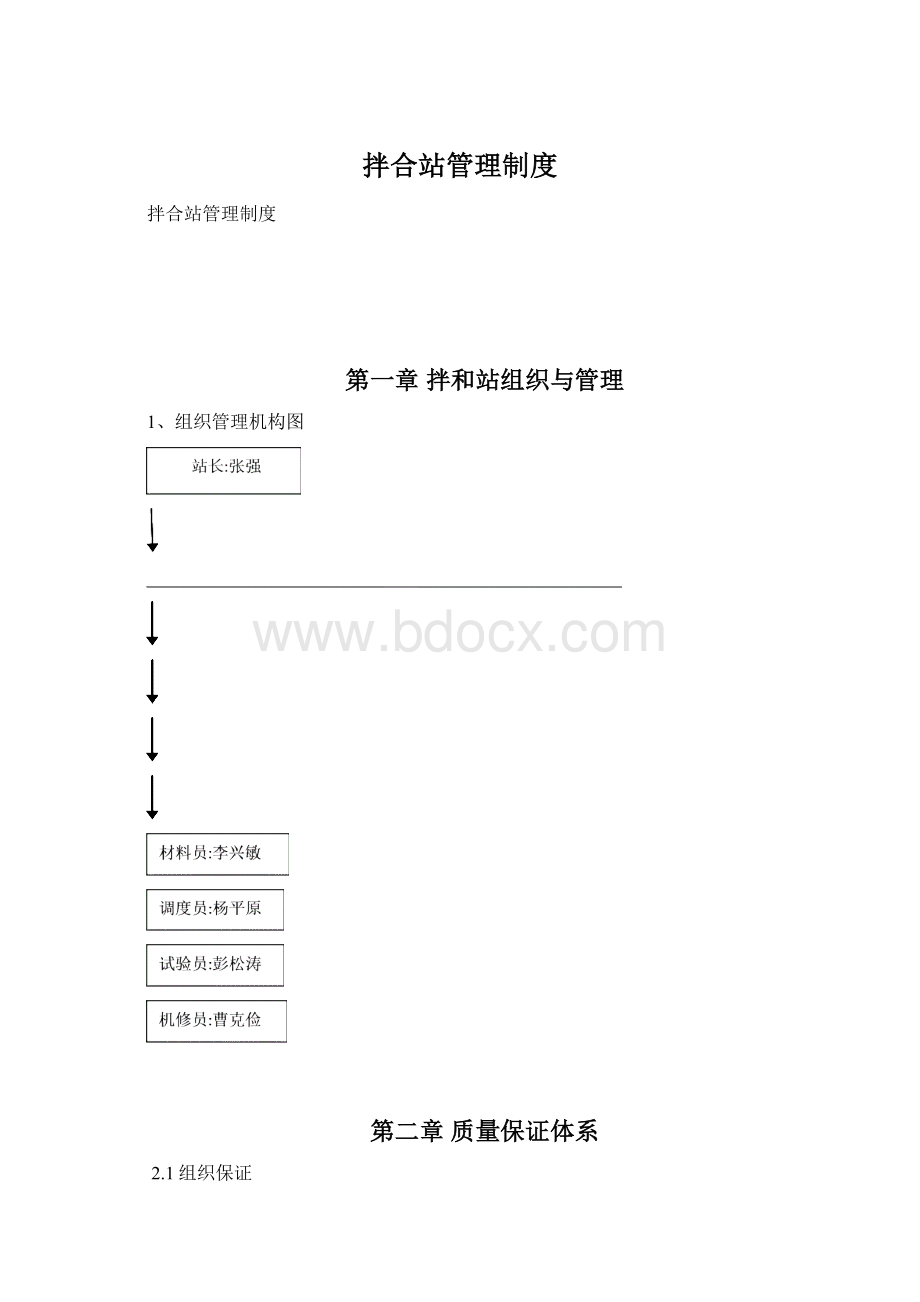 拌合站管理制度Word文档格式.docx