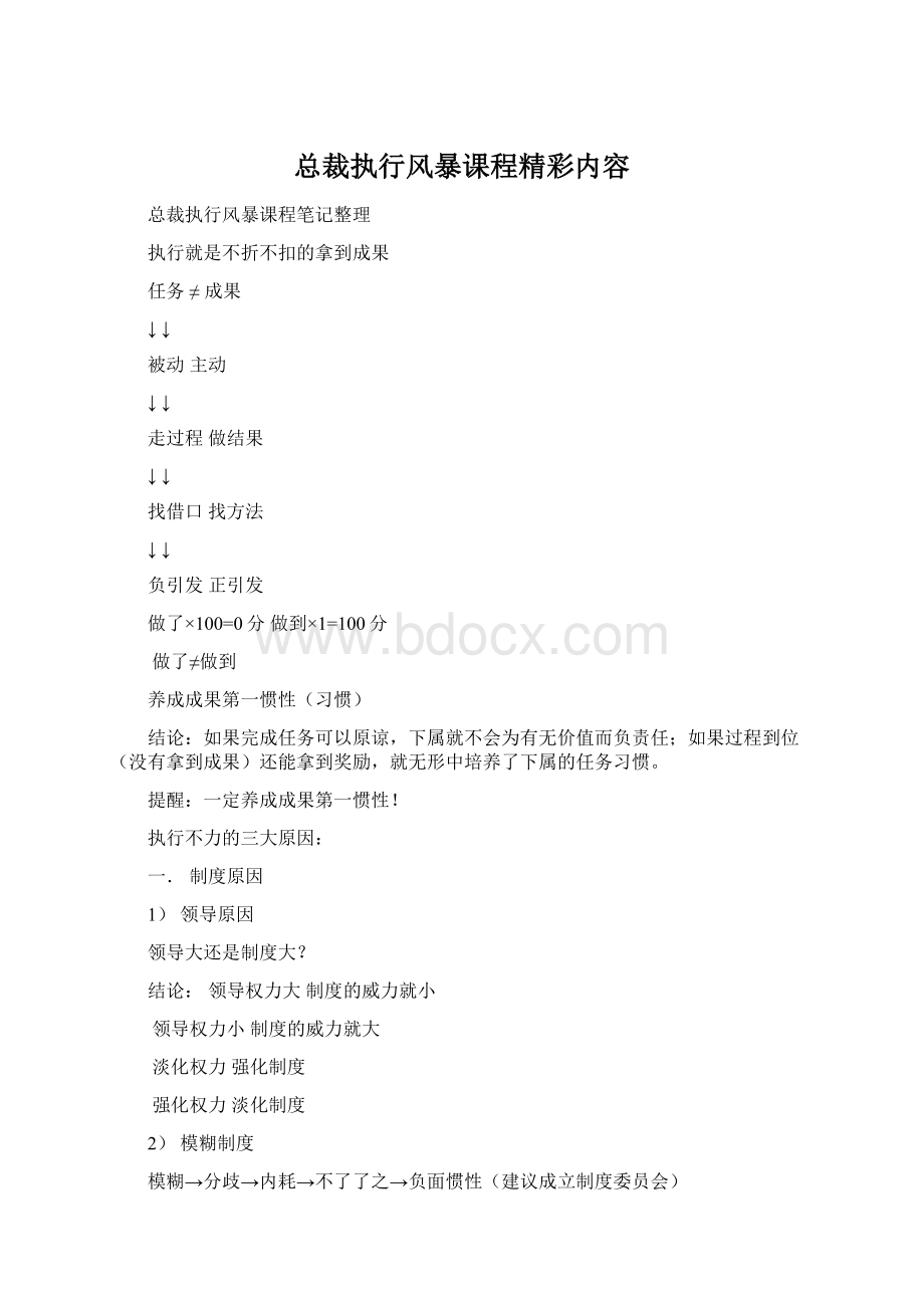 总裁执行风暴课程精彩内容.docx_第1页