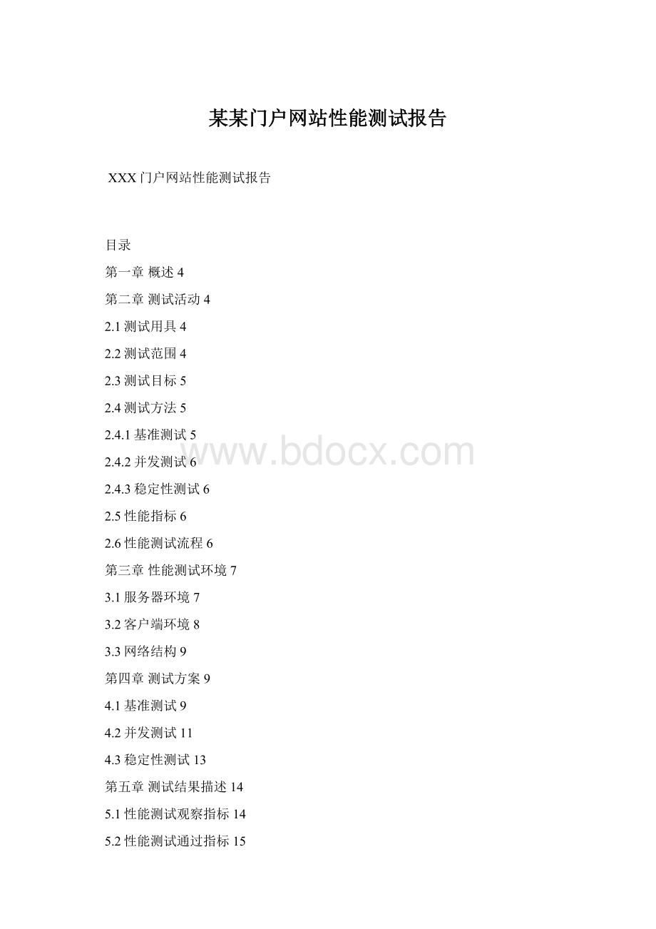 某某门户网站性能测试报告Word文件下载.docx_第1页