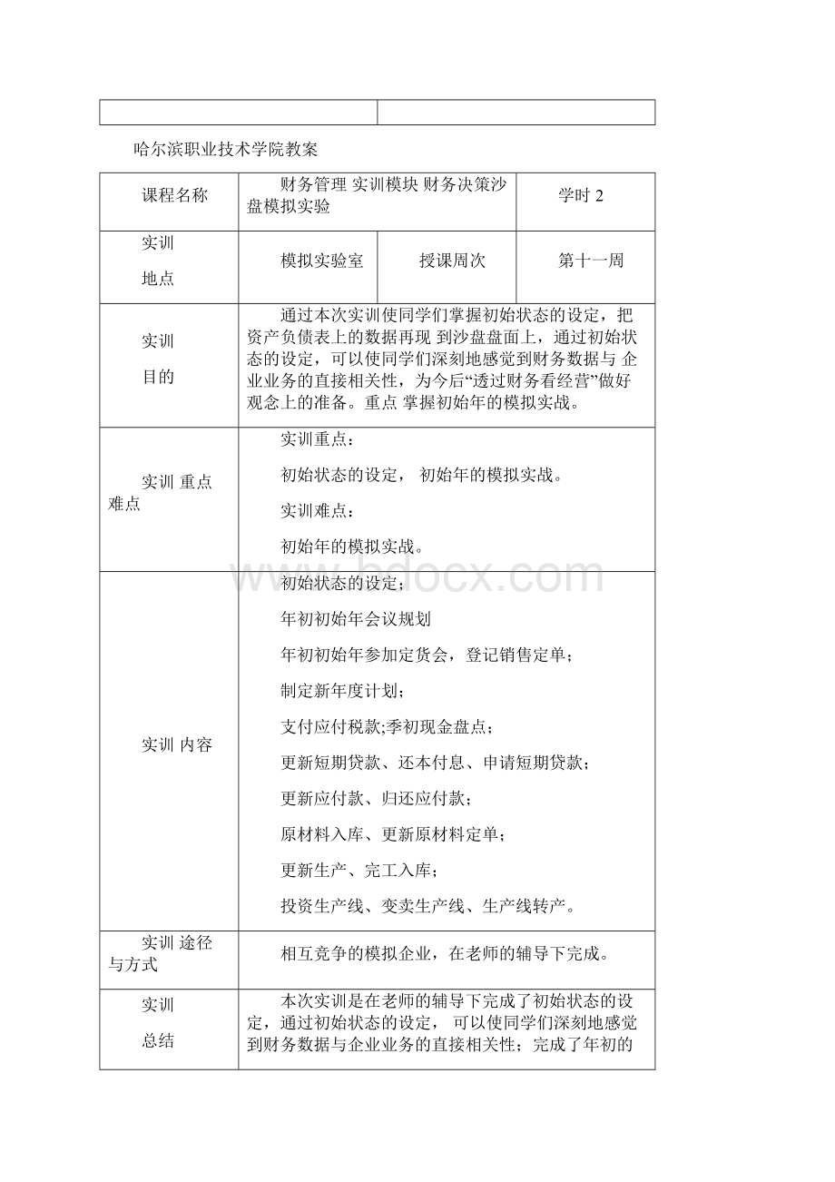 财务决策沙盘模拟实验教案doc.docx_第3页