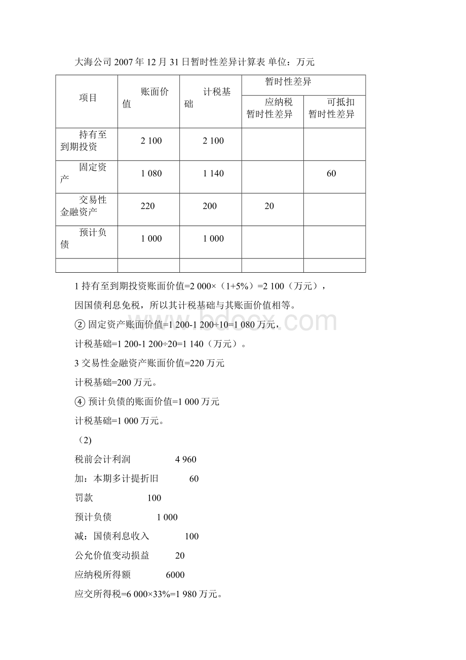 高级财务会计梁莱歆习题答案.docx_第3页