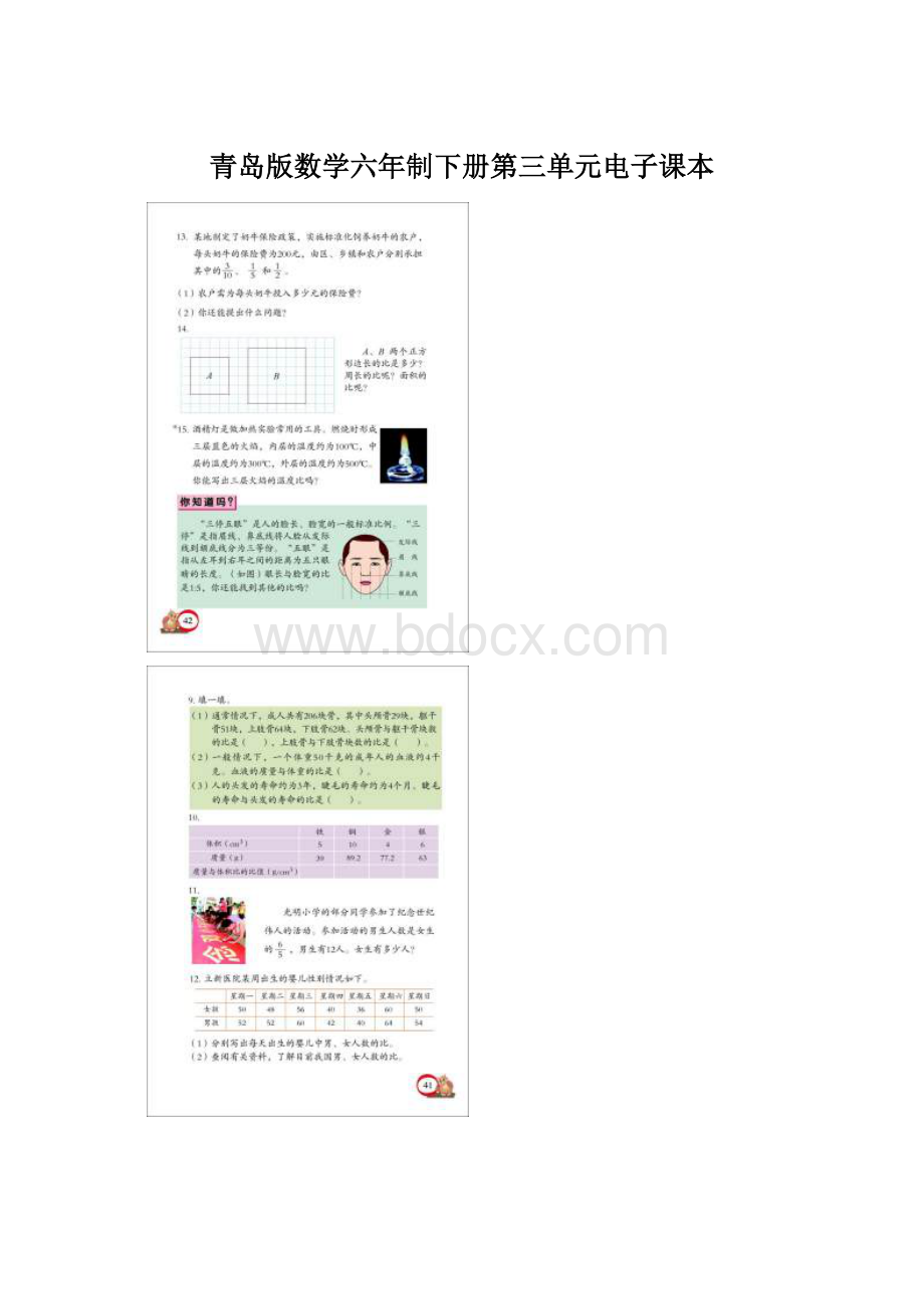 青岛版数学六年制下册第三单元电子课本文档格式.docx
