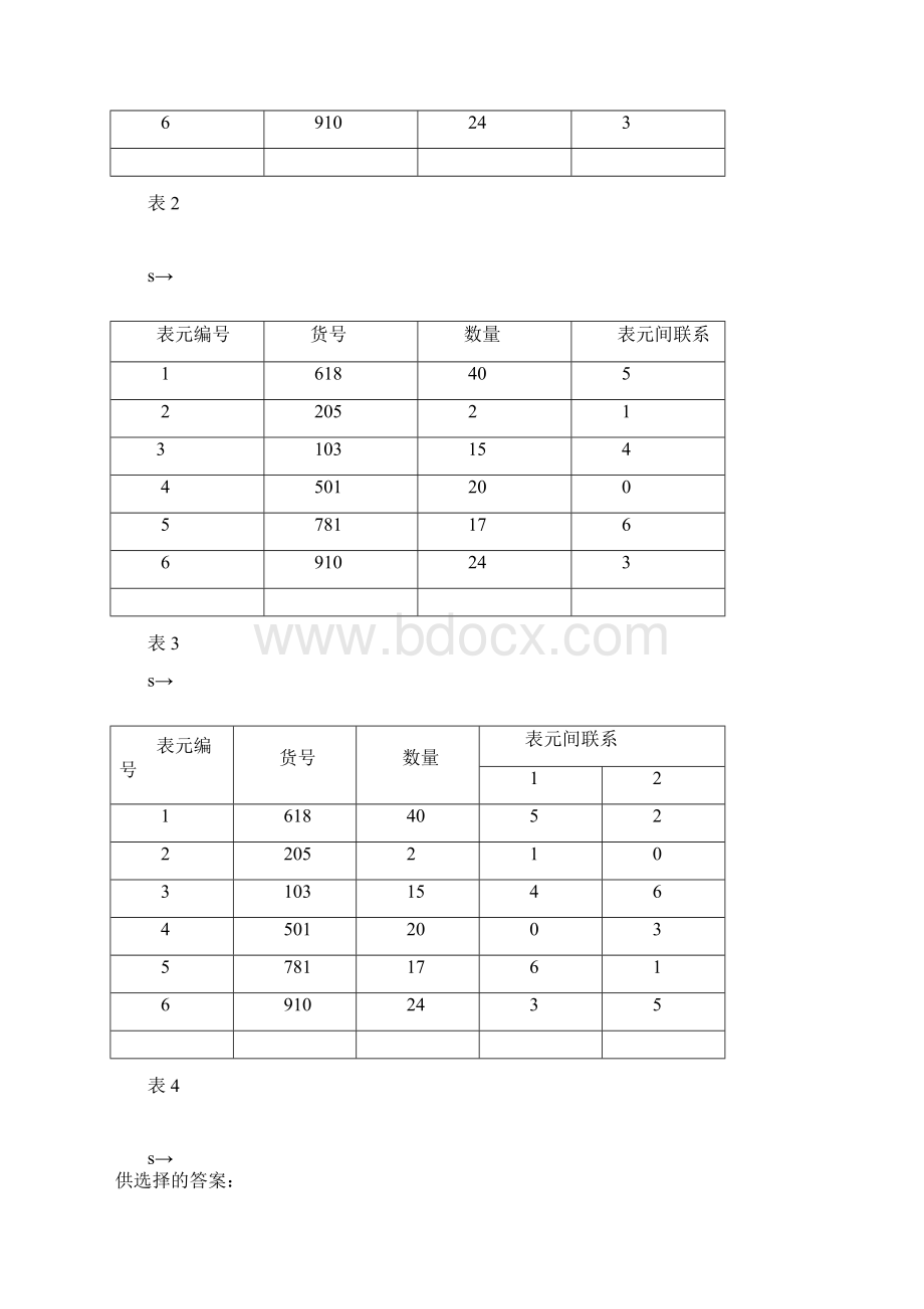 数据结构 线性表有关题目及答案.docx_第3页