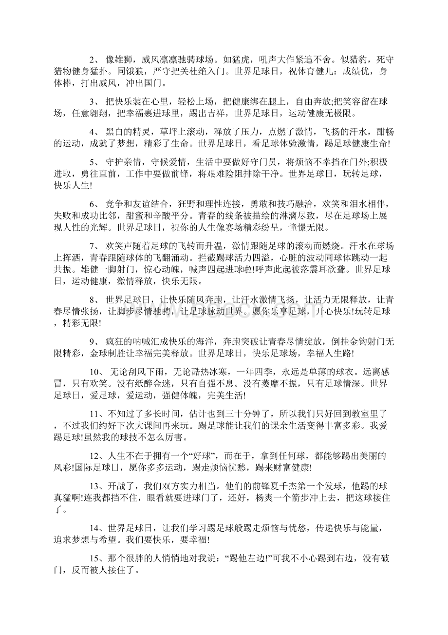 关于热爱足球的感言大全.docx_第3页