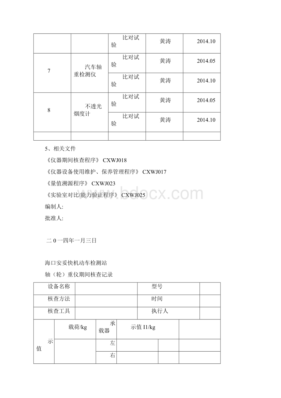 仪器设备期间核查计划.docx_第3页