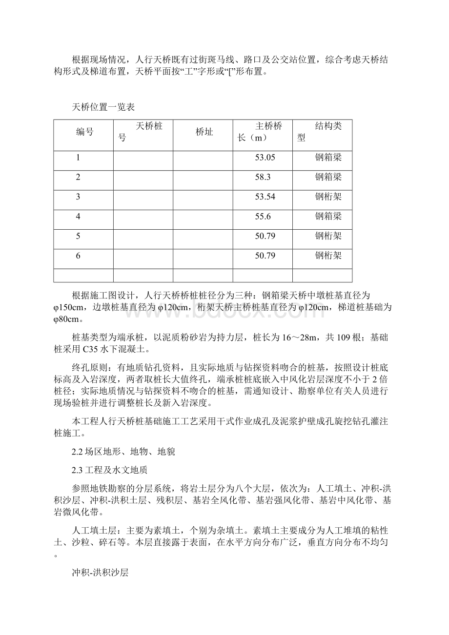 人行天桥桩基础施工方案.docx_第2页