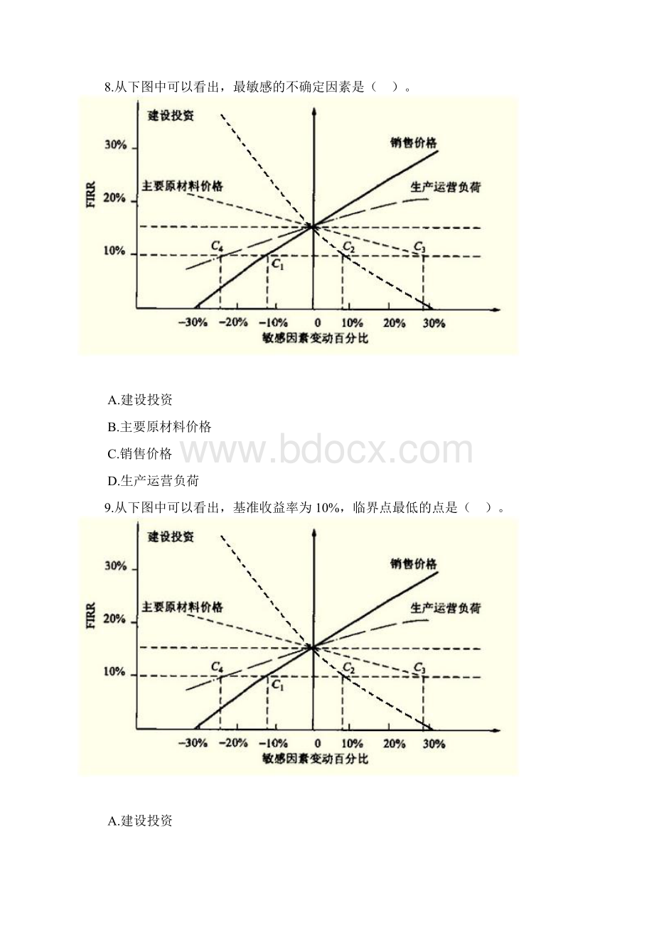 项目决策分析与评价习题13.docx_第3页