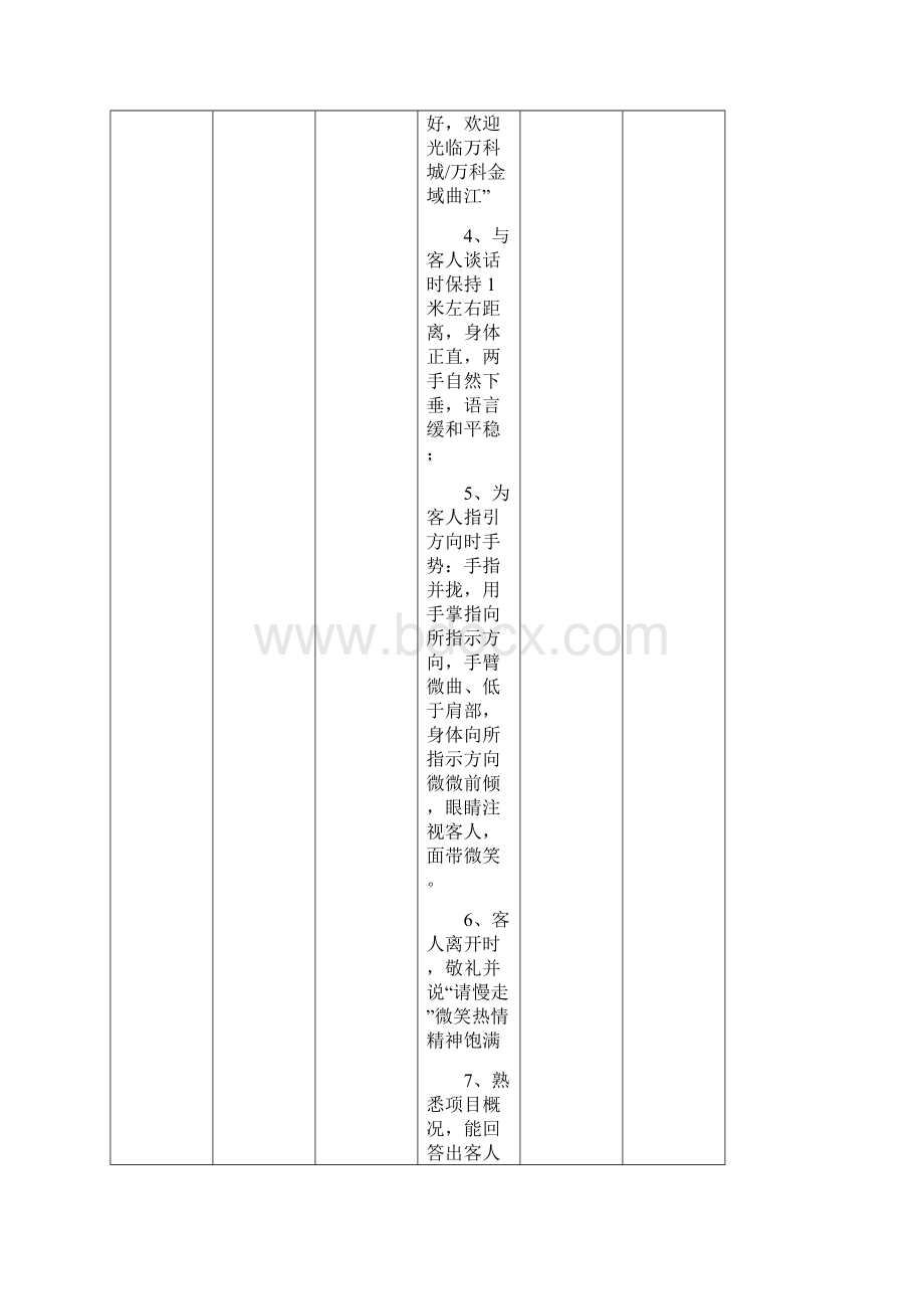 万科物业案场服务标准与考核Word格式文档下载.docx_第3页