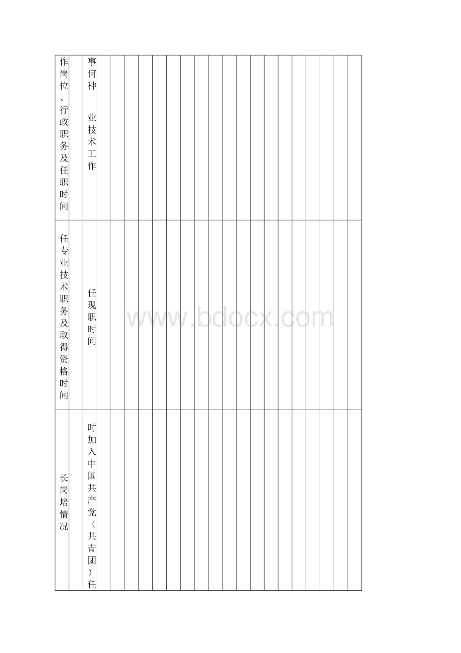 重庆市中小学教师专业技术资格评审表汇总文档格式.docx_第3页