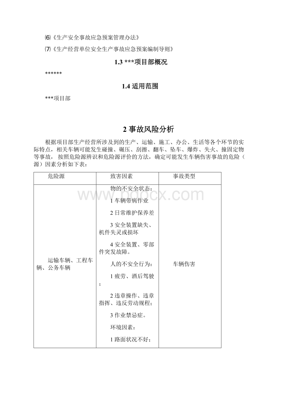 车辆伤害事故专项应急预案.docx_第2页