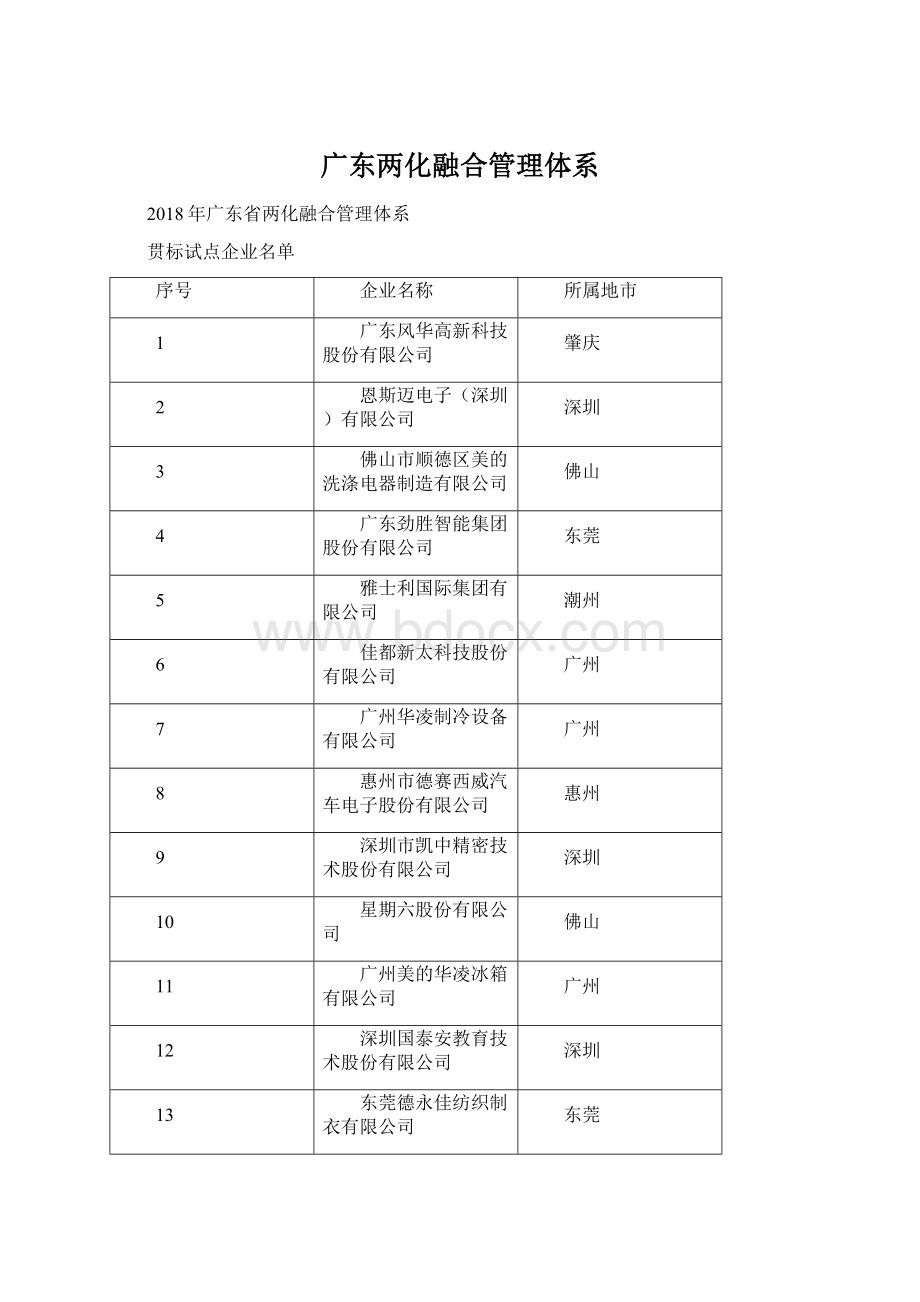 广东两化融合管理体系Word文档下载推荐.docx_第1页