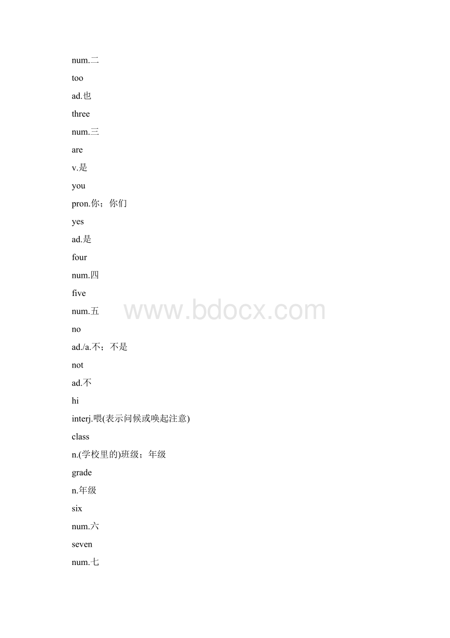 初中英语单词 新人教版初中第一册上.docx_第2页