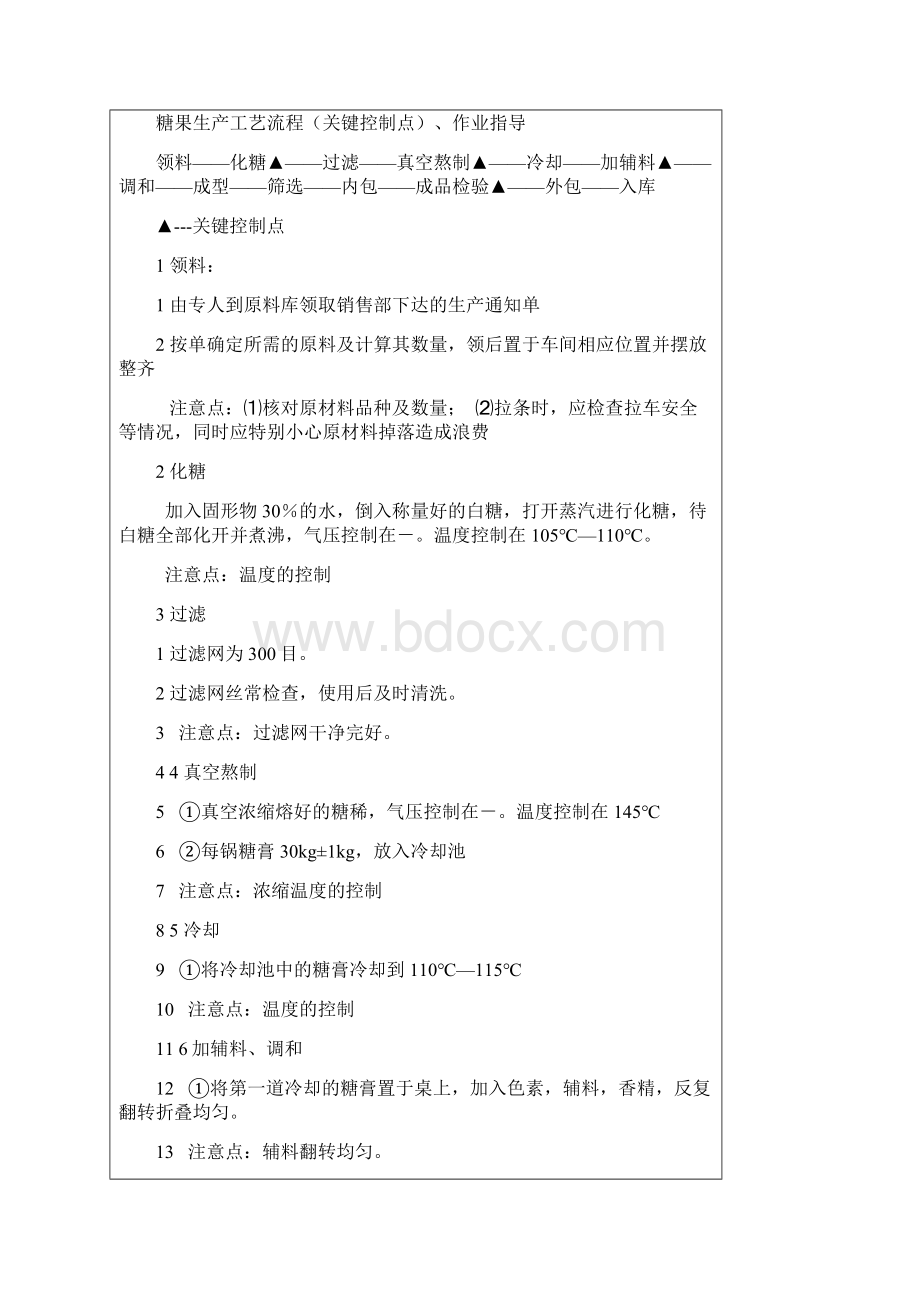 食品生产工艺流程作业指导书参考式样Word文件下载.docx_第3页