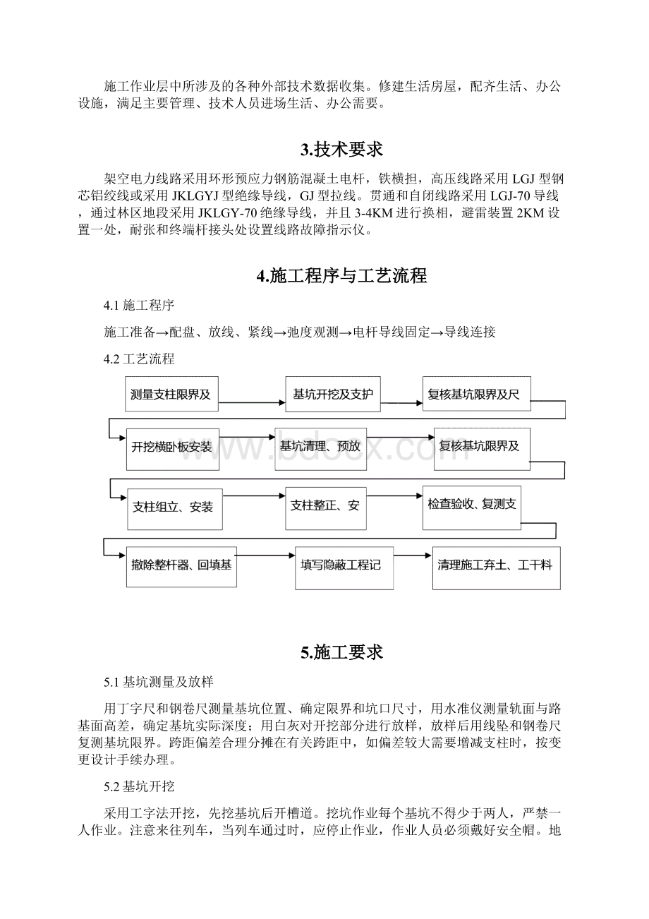 电力专业电杆组立金具安装导线架设施工作业指导书.docx_第2页